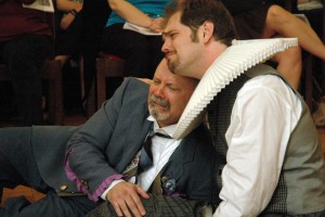 II, v Frank Creasy as Sir Toby Belch and David White as Sir Andrew Aguecheek