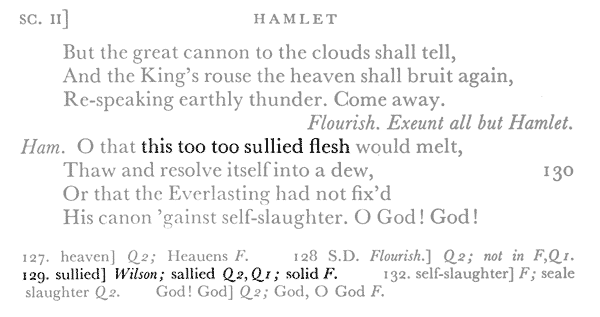 Hamlet Act I Scene II