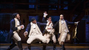 Daveed Diggs, Okieriete Onaodowan, Anthony Ramos and Lin-Manuel Miranda